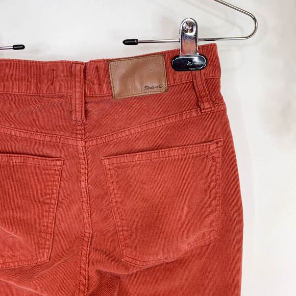 MADEWELL Cali Demi Boot burnt sienna corduroy bootcut pants button fly 3072 - Picture 4 of 12